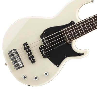 Yamaha BB425X 5-String Electric Bass Guitar, Vintage White, NEW 