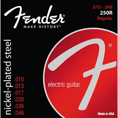 Fender Super 250R Nickel-Plated Steel Electric Guitar Strings Set, REGULAR 10-46 image 1