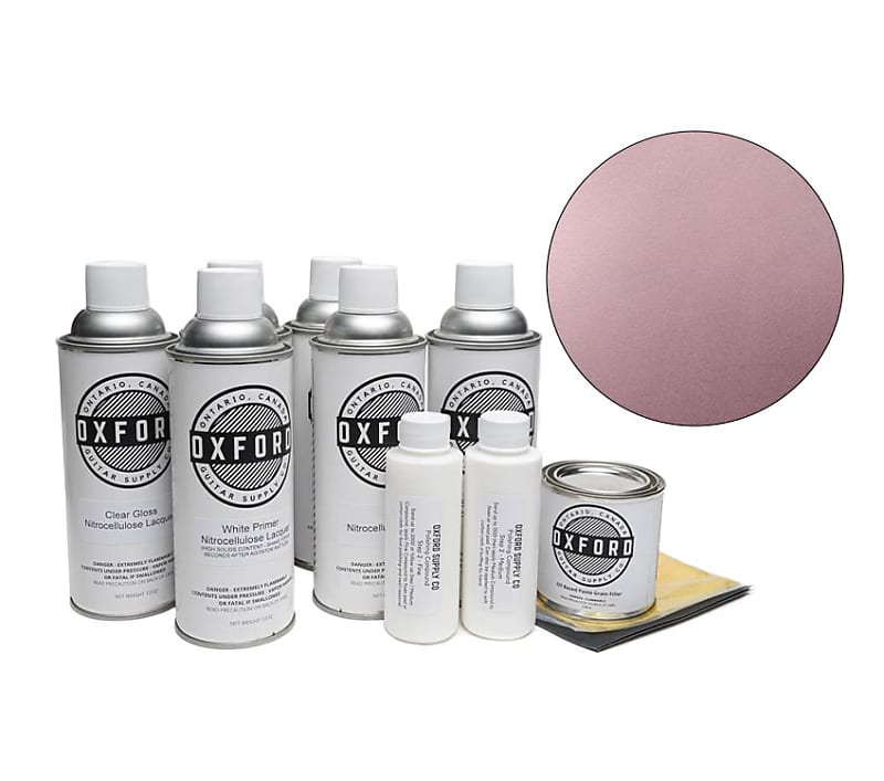 Oxford Deluxe Aerosol Nitrocellulose Lacquer Finishing Kit Reverb