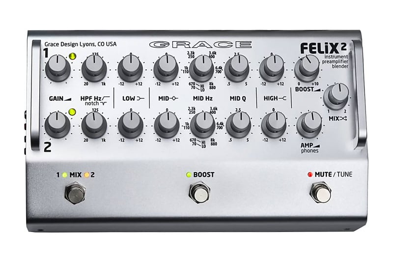 【特注】 GRACE design FELiX プリアンプ DI GRACE design FELiX2(Silver) グレースデザイン ｜イケベ楽器店
