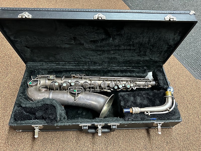 C. G. Conn Melody Alto Saxophone with Hard Shell Case Silver Plated - USED image 1
