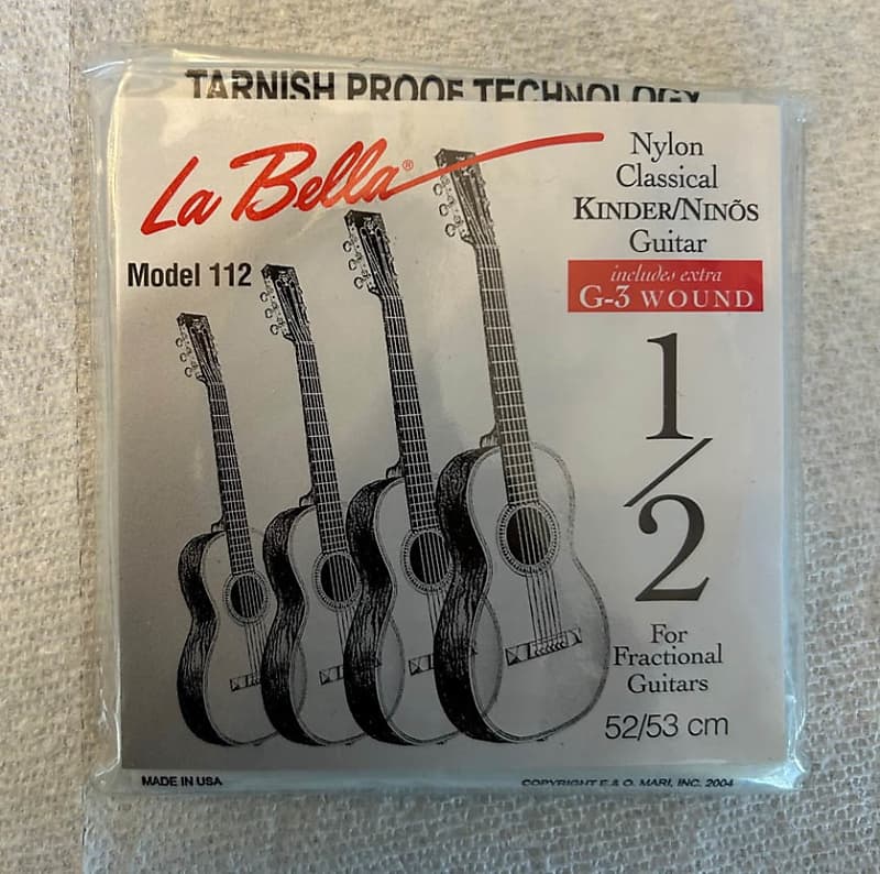 La Bella 112 Nylon Classical Kinder/Ninos 1/2 Reverb Canada