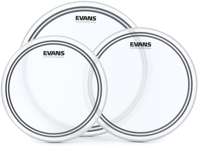 Evans EC2S Frosted 3-piece Tom Pack - 12/13/16 inch image 1