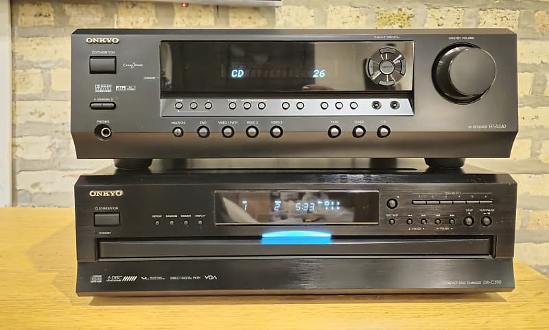 Onkyo HT-R340 receiver/,DX-C390 6 cd changer- Refurbished