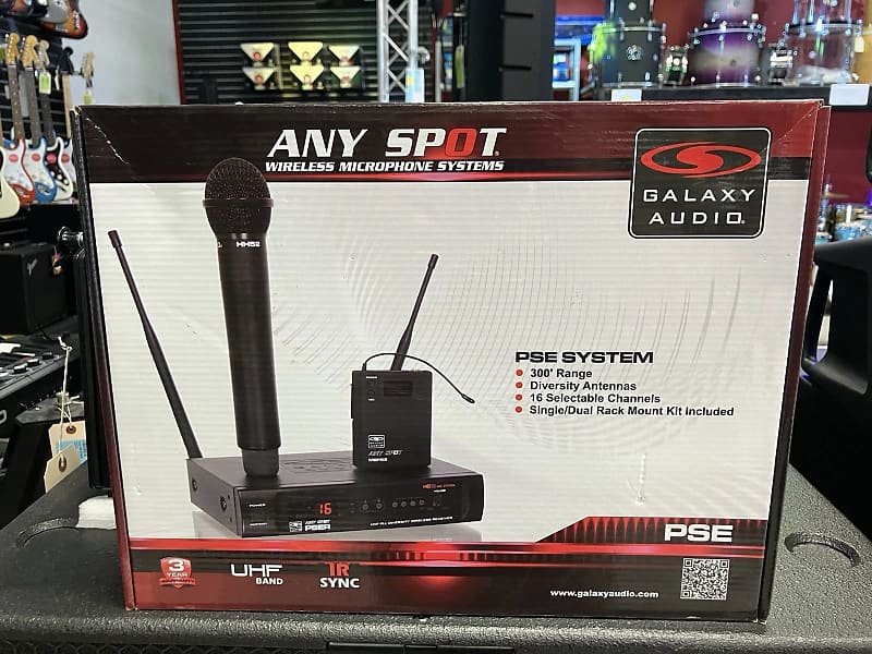 Galaxy Audio PSE Wireless Microphone System 16 Channel PSE Receiver MBP52 Transmitter image 1