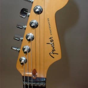 Previously Owned Fender American Deluxe Stratocaster 50th Anniv.  Amberburst Finish image 7