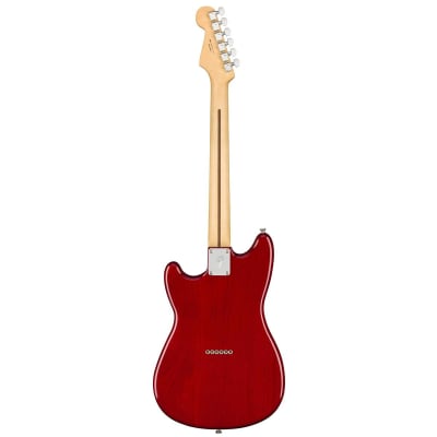 Fender Duo-Sonic HS Electric Guitar (Crimson Red Transparent, Maple Fretboard) image 4
