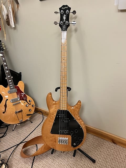 Epiphone Custom Shop Ripper Bass 1999 or so Clear Maple image 1