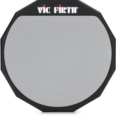 Vic Firth Double Sided Practice Pad - 12"  Bundle with Vic Firth American Classic Drumsticks - 5A - Wood Tip image 2