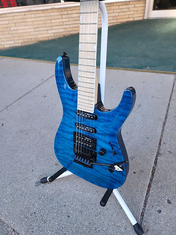 ESP LTD MH-203QM SEE THRU BLUE