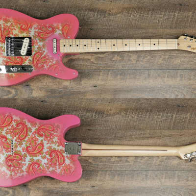 MyDream Partcaster Custom Built - Pink Paisley Tele Tapped Pickups image 1