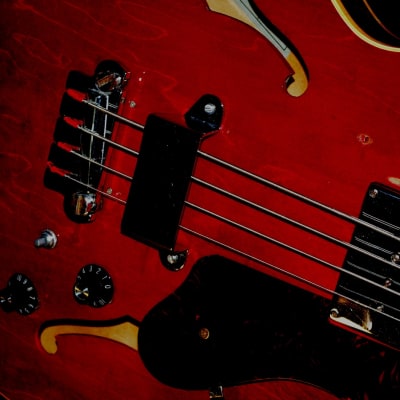 Epiphone EB 232 C Rivoli 1966 Cherry Red. Iconic Bass. Rare. image 15