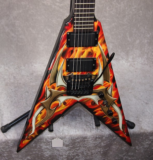 ギター BC RICH KKV KERRY KING EMG 81 AB SLAYER RICH Slayer Kerry King Speed V Generation 2 Flame Tribal KKV