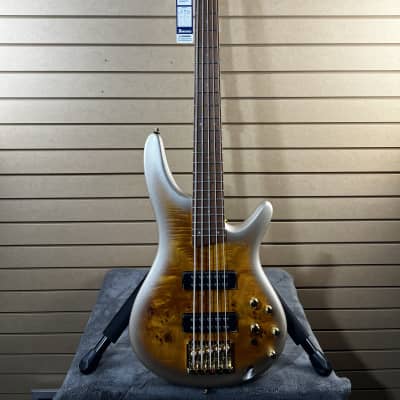 Ibanez SR Standard 5-string Electric Bass - Mars Gold Metallic Burst & PLEK*D #373 image 4