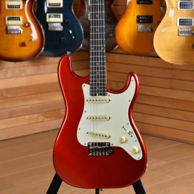 Schecter Traditional Route 66 Amarillo SSS Metal Red image 13