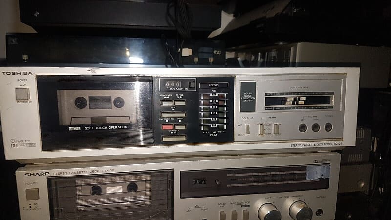 80&#039;s TOSHIBA PC G 1 TAPE RECORDER / DECK  			