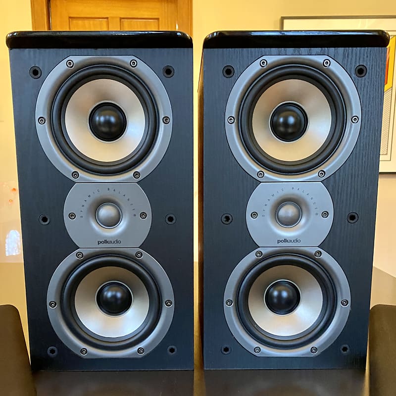 Polk Audio TSi200 Bookshelf Speakers - Pair, Black