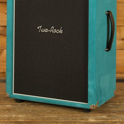 Two Rock Classic Reverb Signature 50 Watt Head & 2x12 Cab - Teal Suede B Stock image 8