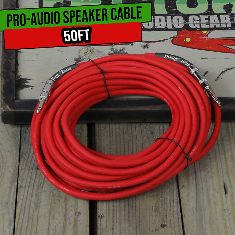 Gig Tuff 50ft BIG RED Speaker Cable 12 GAUGE AWG 1/4 Jumbo