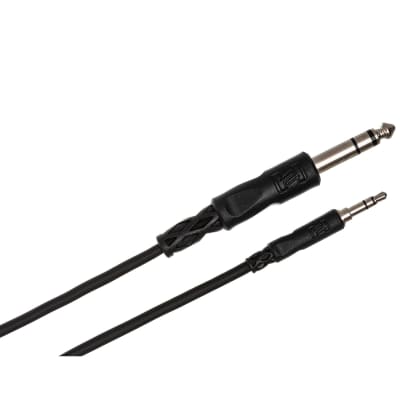 HOSA CMS-103 Stereo Interconnect 3.5 mm TRS to 1/4 in TRS (3 ft) image 3
