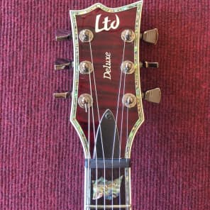 ESP LTD EC-1000 Deluxe Edition See Thru Black Cherry image 5