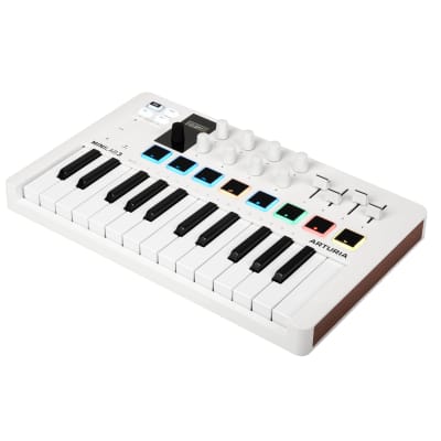 Arturia MiniLab 3 25-Key 8-Pad USB-C MIDI Controller Keyboard w/ 8 Knobs, White image 2