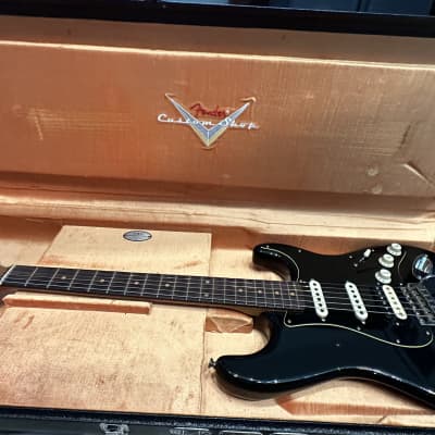 Fender Custom shop limited edition Stratocaster - Black with PAF in the bridge! image 4