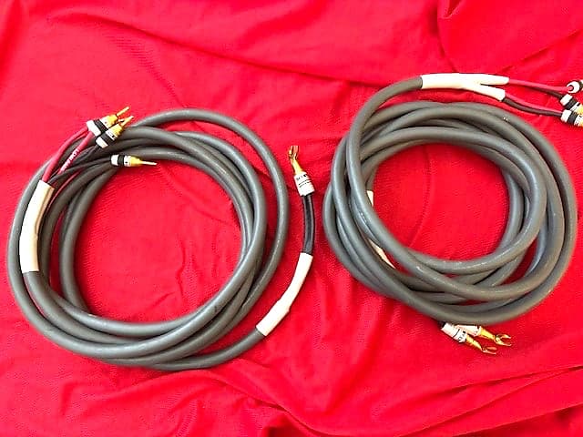 Monster Speaker Cable Audiophile 1.4s biwire 10ft pair  			