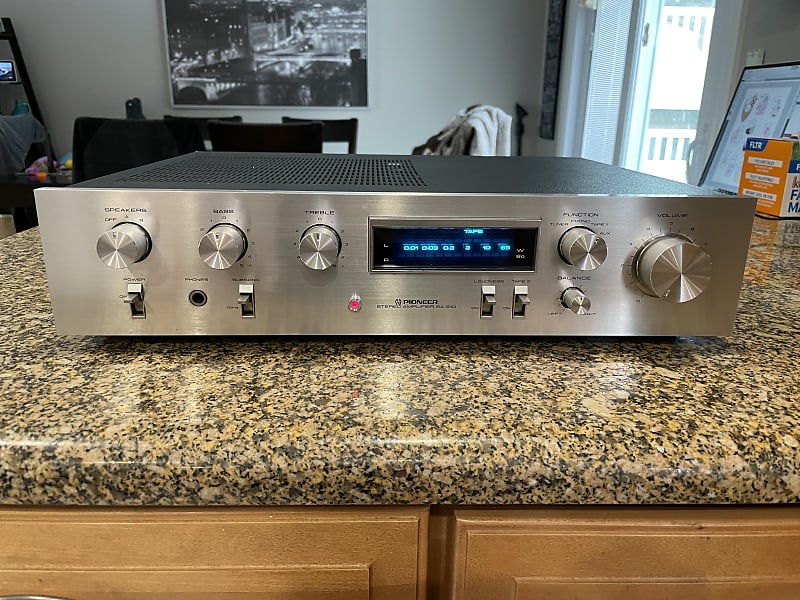 Pioneer SA510 Integrated Stereo Power Amplifer 1980 Vintage Reverb