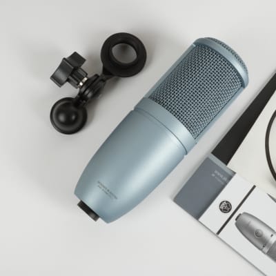 AKG Perception 120 Medium Diaphragm Cardioid Condenser Microphone 2000s - Light Blue - MINT! image 3
