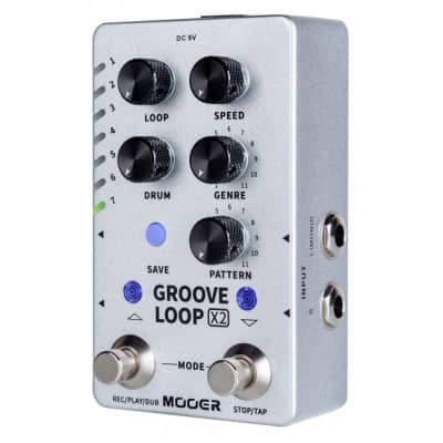 MOOER MLP 2 X2 Groove Loop Drum Machine and Looper Effektpedal for sale