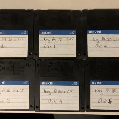 Korg PA-80 Version 3.05 Six Disk Set