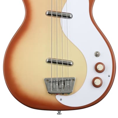 Danelectro '59DC Long Scale Bass Guitar - Copper Burst image 1