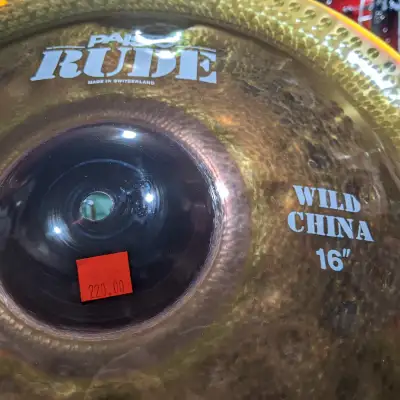 Paiste 16" RUDE Wild China Cymbal NEW / Authorized Shipping / Free Shipping image 2