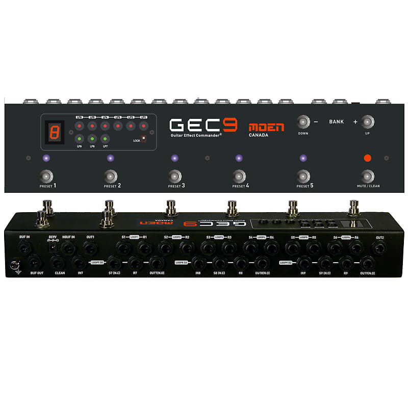 MOEN GEC9 V2 Pedal Switcher + Power Guitar Effect Routing System Looper image 1