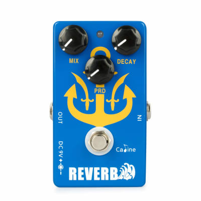 Caline CP-98 Reverb Pedal Electric Guitar Bypass Multi Effects Digital Blue Alloy Pedals Acoustic image 1
