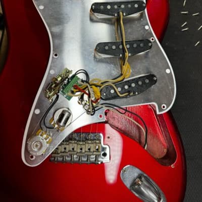 Used Fender Crafted In Japan ST57-70TX Stratocaster 1993-1994 - Candy Apple Red image 8