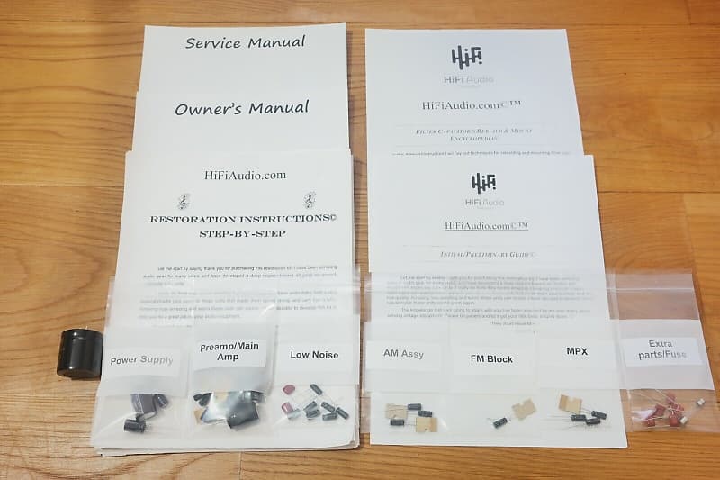 Harman Kardon 330A restoration kit filter capacitor repair rebuild fix  			