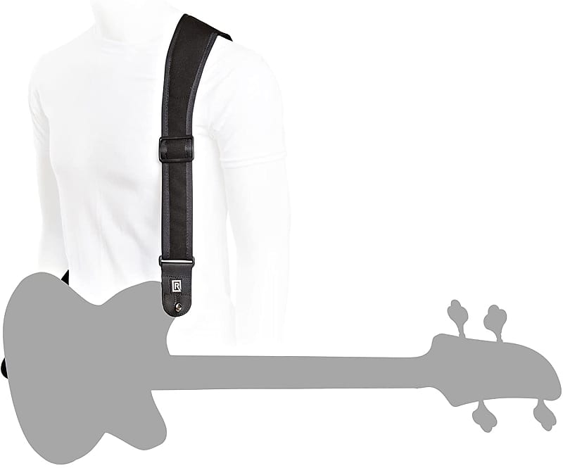 AirCell Guitar Strap for Bass & Electric Guitar, Adjustable, GREY (Regular  Length)