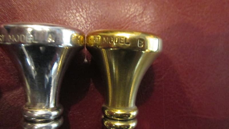 Jet Tone Al Hirt RATZENBERGER VINTAGE Model A and Model B TRUMPET  Mouthpieces Silver/Gold Plate