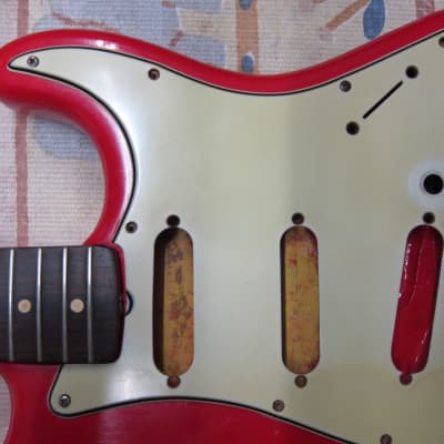 Fender Stratocaster 1963-1964 green nitrat pickguard image 15