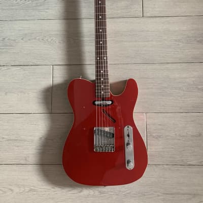 Fernandes The Revival T-style Vintage Telecaster Guitar 1980s - Red Sparkle with Cream Binding image 2
