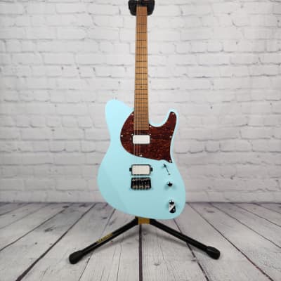 Balaguer Standard Thicket HH 6 String Electric Guitar Gloss Pastel Blue for sale