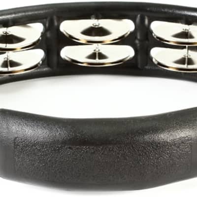 Latin Percussion Cyclops Handheld Tambourine - Black with Steel Jingles image 1