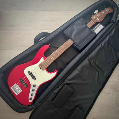 Sadowsky MetroExpress 21-Fret Vintage JJ 4-String Bass, Candy Apple Red Metallic High Polish, Morado Fretboard (2023 Updated Model) image 4