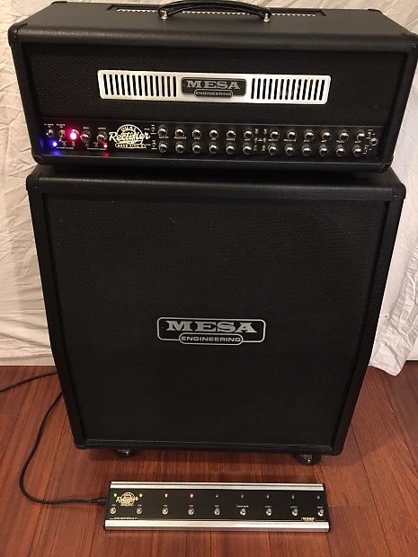 Mesa Boogie Road King II Dual Rectifier Head 2006 Black with 4 x 12 Slant  closed back cabinet
