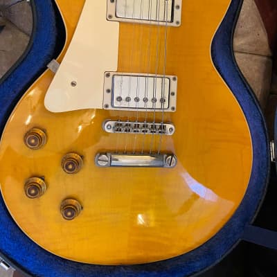 Very Rare Japanese Left-Handed Orville by Gibson Amberburst Les Paul Standard 1992 with HSC image 7
