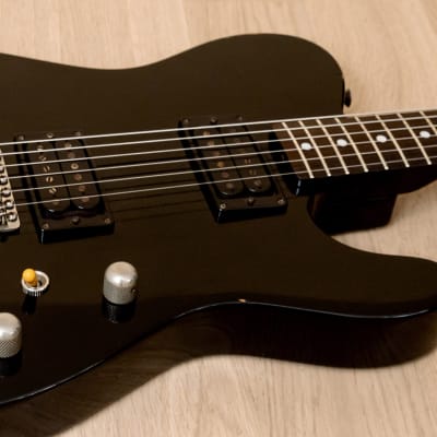 1982 Tokai Breezysound TE-60 HH T-Style Vintage Electric Guitar Black, Non-Catalog w/ Vibrato, Japan image 6