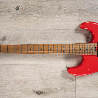 Mint EVH Frankie Relic Series Guitar, Maple Fingerboard, Relic Red image 8