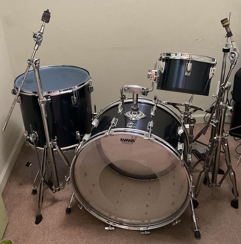 Tama Imperialstar 1980's Midnight Blue Drum Set (used) image 1